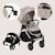 Poussette 2en1 layla jusqu’à 22 kg avec nacelle et accessoires Beige sand+Beige taupe+Black onyx+Green forest 6 - vertbaudet enfant 
