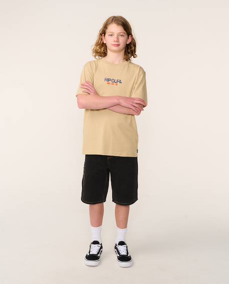 Short en jean hyped up 20' enfant Bleu délavé+Noir délavé 7 - vertbaudet enfant 