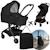 Poussette 2en1 sia ultra-légère avec nacelle, habillage pluie et moustiquaire Beige sand+Black onyx+Green emerald 7 - vertbaudet enfant 