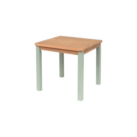 Table de jardin enfant, table en bois d'acacia, intérieur et extérieur avec 2 chaises Vert de gris 6 - vertbaudet enfant 