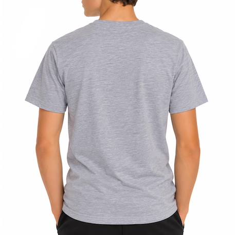 T-shirt garçon à manches courtes embroidery Gris+Noir 3 - vertbaudet enfant 