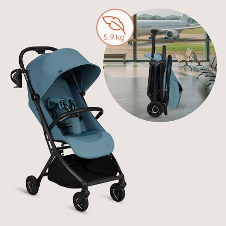 Poussette ultra-compacte sia 5,9 kg compatible avion avec moustiquaire Beige sand+Beige taupe+Blue sky+Green emerald+Pink rose 14 - vertbaudet enfant 