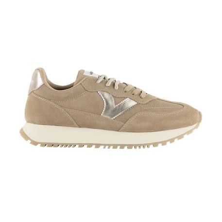 Baskets basses fille à lacets Beige+Camel+Marron 1 - vertbaudet enfant 