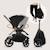 Poussette 2en1 freya avec nacelle pliable avec le châssis et accessoires Beige sand+Black onyx+Brown chocolate 12 - vertbaudet enfant 