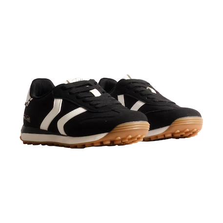 Baskets basses fille à lacets Bordeaux+Noir 9 - vertbaudet enfant 