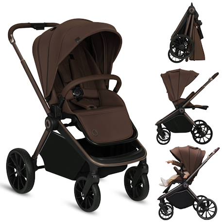 Poussette canne compacte mika plus légère et pliable jusqu’à 22 kg avec accessoires Beige sand+Grey stone+Mocha mousse 13 - vertbaudet enfant 