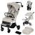 Poussette compacte cloe plus avec grandes roues, pliage automatique et ventilation Beige sand+Black onyx+Green sage 1 - vertbaudet enfant 