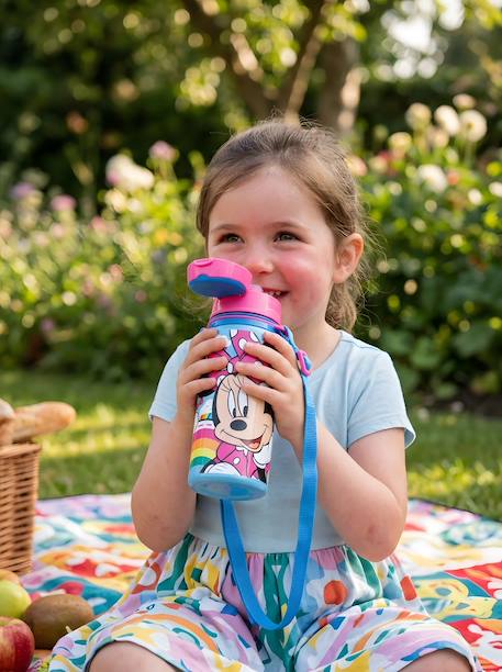 Gourde fille minnie mouse 600 ml en aluminium Bleu ciel et rose 1 - vertbaudet enfant 
