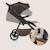 Poussette tout-terrain mira jusqu’à 22 kg avec grandes roues et assise spacieuse Black onyx+Green emerald+Grey graphite 15 - vertbaudet enfant 