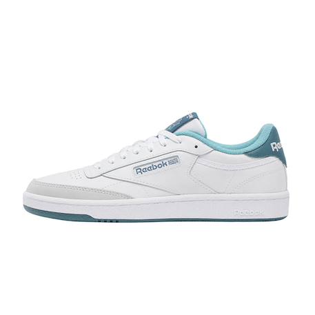 Baskets garçon en cuir Blanc, bleu, gris 2 - vertbaudet enfant 