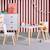 Table carrée enfant bois de pin 2 assises - judith Blanc+Jaune+Rose+Terracotta+Vert+Vert olive 3 - vertbaudet enfant 