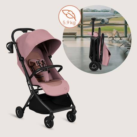 Poussette ultra-compacte sia 5,9 kg compatible avion avec moustiquaire Beige sand+Beige taupe+Blue sky+Green emerald+Pink rose 26 - vertbaudet enfant 