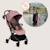 Poussette ultra-compacte sia 5,9 kg compatible avion avec moustiquaire Beige sand+Beige taupe+Blue sky+Green emerald+Pink rose 26 - vertbaudet enfant 