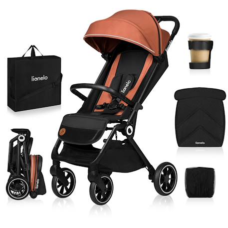 Poussette canne compacte cloe légère et pliable jusqu’à 22 kg Brown rust 1 - vertbaudet enfant 