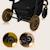 Poussette 3en1 amber plus avec nacelle, siège-auto, sac et accessoires Beige sand+Green forest+Grey graphite 15 - vertbaudet enfant 