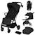 Poussette compacte cloe plus avec grandes roues, pliage automatique et ventilation Beige sand+Black onyx+Green sage 7 - vertbaudet enfant 
