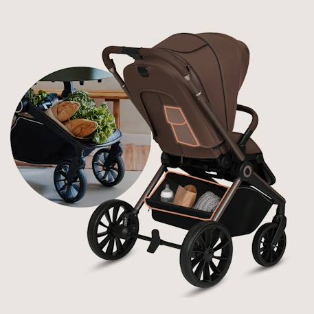 Poussette canne compacte mika plus légère et pliable jusqu’à 22 kg avec accessoires Beige sand+Grey stone+Mocha mousse 18 - vertbaudet enfant 