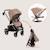 Poussette trio carmine jusqu’à 22 kg avec nacelle, siège-auto et accessoires Beige sand+Grey stone 6 - vertbaudet enfant 