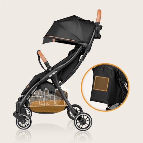 Poussette canne compacte julie one légère et pliable jusqu’à 22 kg avec accessoires Black+Stone grey 6 - vertbaudet enfant 