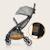 Poussette canne compacte julie one légère et pliable jusqu’à 22 kg avec accessoires Black+Stone grey 12 - vertbaudet enfant 