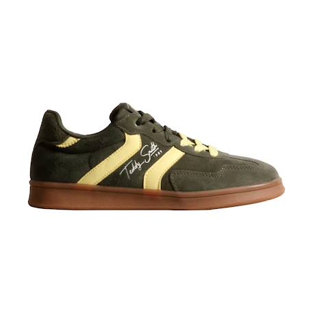 Baskets fille basses à lacets Beige   leopard+Kaki   jaune 7 - vertbaudet enfant 