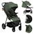 Poussette tout-terrain iva jusqu’à 22 kg avec matériaux premium et assise spacieuse Beige sand+Green forest+Grey graphite 7 - vertbaudet enfant 