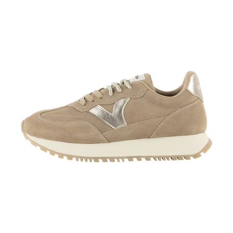 Baskets basses fille à lacets Beige+Camel+Marron 2 - vertbaudet enfant 