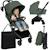 Poussette 2en1 sia ultra-légère avec nacelle, habillage pluie et moustiquaire Beige sand+Black onyx+Green emerald 13 - vertbaudet enfant 