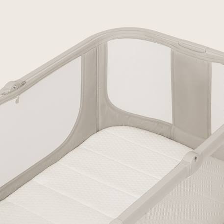 Lit cododo 2en1 luna evo avec pliage easyfold, matelas t25 et réglage sur 5 hauteurs Beige sand+Grey dove 5 - vertbaudet enfant 