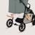 Poussette compacte emerald légère avec amortissement, pliage à une main et grand panier Beige sand+Green forest+Grey stone 10 - vertbaudet enfant 
