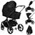 Poussette 2en1 freya avec nacelle pliable avec le châssis et accessoires Beige sand+Black onyx+Brown chocolate 7 - vertbaudet enfant 
