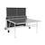 Table de ping pong outdoor, avec 2 raquettes et 3 balles, pour utilisation extérieure, sport tennis de table Bleu+Gris 9 - vertbaudet enfant 