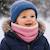 Tour de cou en coton bio Fraise+Honey+Rose+Vert 18 - vertbaudet enfant 