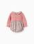 Barboteuse bi-matière avec motif floral Beige clair 2 - vertbaudet enfant 