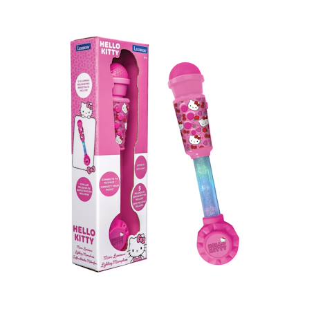 Microphone hello kitty avec tube lumineux, enceinte (entrée auxiliaire), mélodies et effets sonores ROSE 1 - vertbaudet enfant 