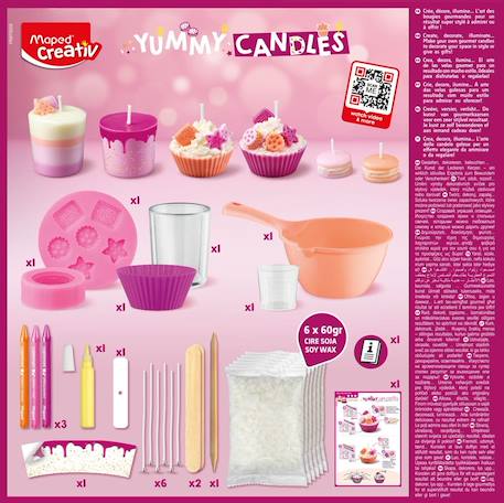 Kit création de bougies gourmandes - kit de loisirs créatifs enfant Multi-coloured 4 - vertbaudet enfant 