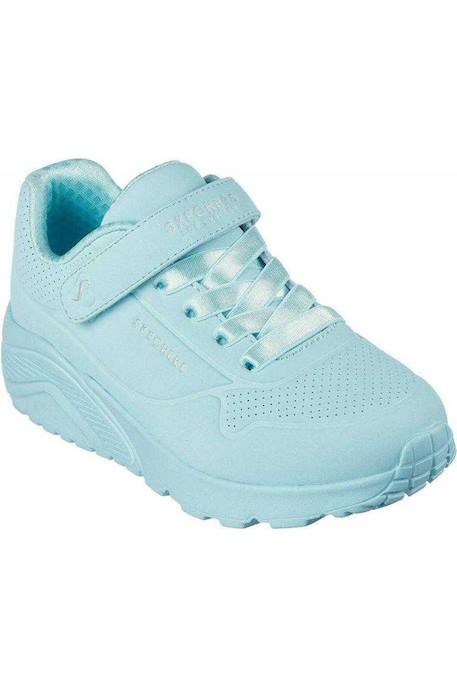Baskets enfant fille légère souple Blanc+Bleu turquoise 11 - vertbaudet enfant 