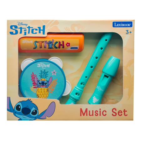 Set musical stitch - tambourin, flûte & harmonica Bleu 5 - vertbaudet enfant 