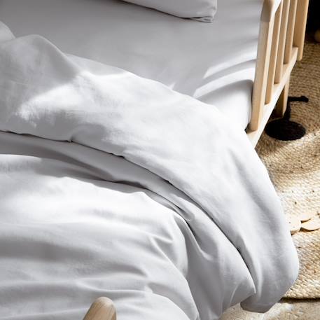 Housse de couette bébé pur coton bio Gris clair 3 - vertbaudet enfant 