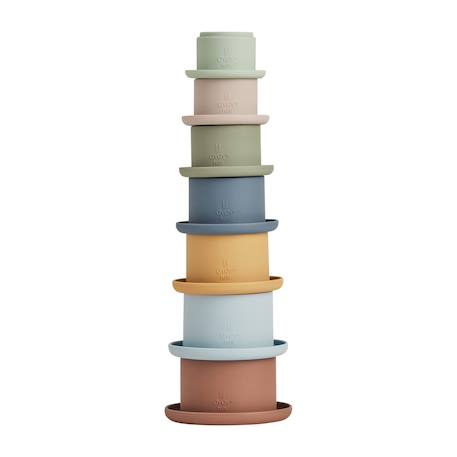 Gobelet enfant en silicone Bleu+Rose 1 - vertbaudet enfant 