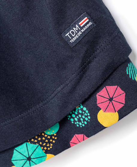 Jupe courte 100% coton fille Indigo 3 - vertbaudet enfant 