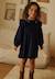 Robe enfant en velours côtelé ilana Bleu 1 - vertbaudet enfant 