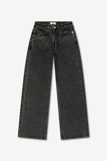 Pantalon droite en jeans zuligi Dark grey 1 - vertbaudet enfant 