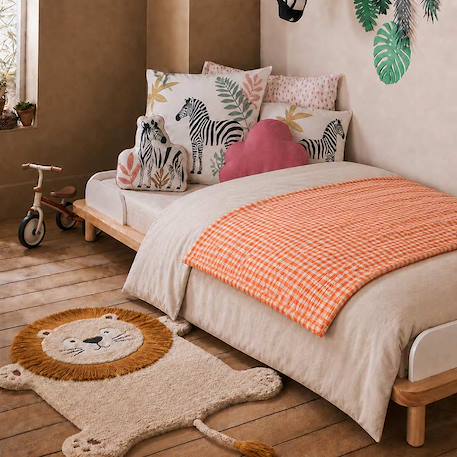 Housse d'edredon en coton bio Blanc+Fraise+Honey+Rose+Vert+Vichy 36 - vertbaudet enfant 