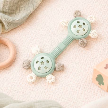 Hochet de dentition sensoriel en silicone jade Vert 6 - vertbaudet enfant 