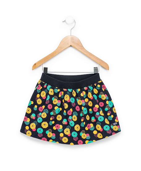 Jupe courte 100% coton fille Indigo 4 - vertbaudet enfant 