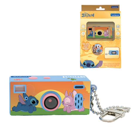 Appareil photo numérique miniature porte-clés stitch avec mémoire flash intégrée BLEU 1 - vertbaudet enfant 