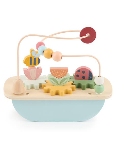 Boulier labyrinthe en bois à perles Ferme+Prairie printanière 9 - vertbaudet enfant 
