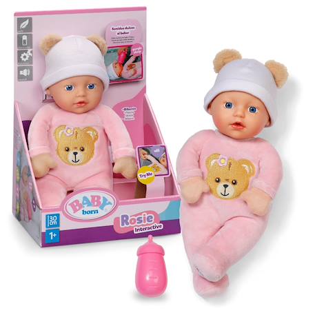 Poupée câline interactive bébé baby born rosie Rose 2 - vertbaudet enfant 