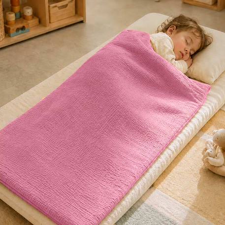 Sac de couchage enfant en coton bio Blanc+Fraise+Honey+Rose+Vert 23 - vertbaudet enfant 